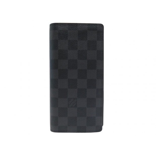NEUF PORTEFEUILLE LOUIS VUITTON BRAZZA DAMIER GRAPHITE N62665 WALLET 590€