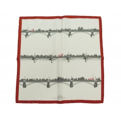 NEUF FOULARD HERMES GAVROCHE 45 PARIS IN THE AIR L'AIR DE PARIS SOIE SCARF 240€