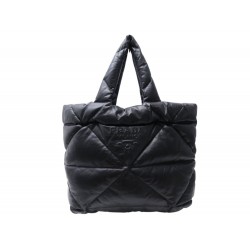 SAC A MAIN PRADA 1BG411 CABAS MATELASSE EN CUIR NAPPA NOIR BLACK TOTE BAG 3500€