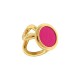 NEUF BIJOU D'OREILLE HERMES HERITAGE EQUESTRE PM H081119CC0R EN METAL DORE 400€