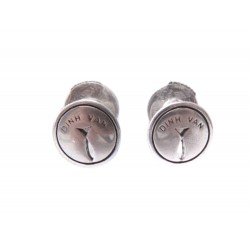 BOUCLES D'OREILLES DINH VAN PUCES PUNAISE EN ARGENT MASSIF 925 SILVER EARRINGS