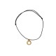 VINTAGE COLLIER DINH VAN RAS DE COU SUR CORDON MENOTTE R20 EN OR JAUNE 18K GOLD