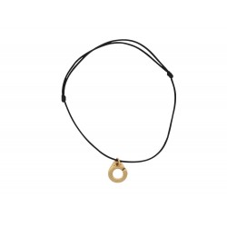 VINTAGE COLLIER DINH VAN RAS DE COU SUR CORDON MENOTTE R20 EN OR JAUNE 18K GOLD