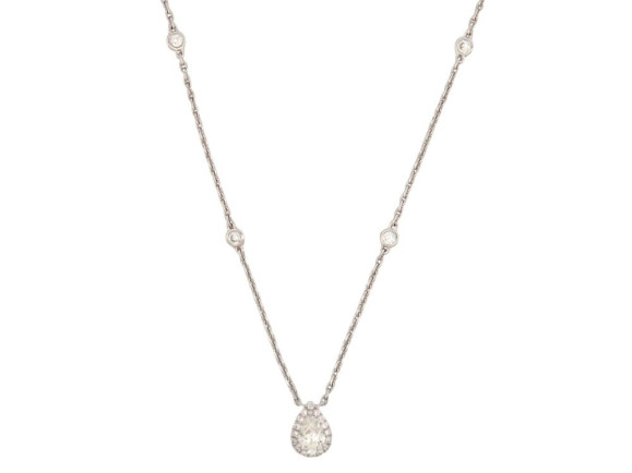 collier messika joy 5224 diamant poire 0.25ct or blanc