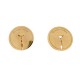 BOUCLES D'OREILLES DINH VAN PUCES PUNAISES EN OR JAUNE 18K 3.8GR GOLD EARRINGS