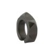 NEUF MONO BOUCLES D'OREILLE HERMES MEDOR ALUMINIUM BIJOU SILVER NEW EARRING 360€