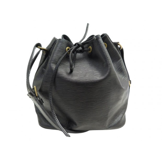 VINTAGE SAC A MAIN LOUIS VUITTON NOE PM CUIR EPI NOIR BLACK PURSE HAND BAG 1410€