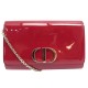NEUF SAC A MAIN CHRISTIAN DIOR MONTAIGNE 30 CUIR ROUGE BANDOULIERE WOC BAG 2000€
