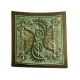 VINTAGE FOULARD HERMES SKYROS 1971 JULIA ABADIE CARRE 90 EN SOIE KAKI SCARF 530€