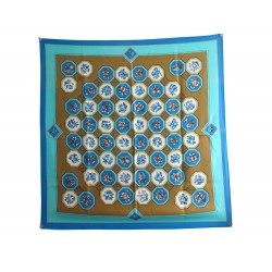 VINTAGE FOULARD HERMES CARRELAGES TRANCHANT 1ERE EDITION 1968 CARRE SCARF 530€