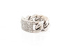 bague christian dior gourmette gm 54 or blanc 18k