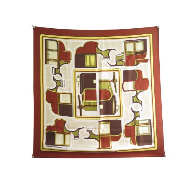VINTAGE FOULARD HERMES LES COUPES 1ERE EDITION 1970 CARRE 90 EN SOIE SCARF 530€