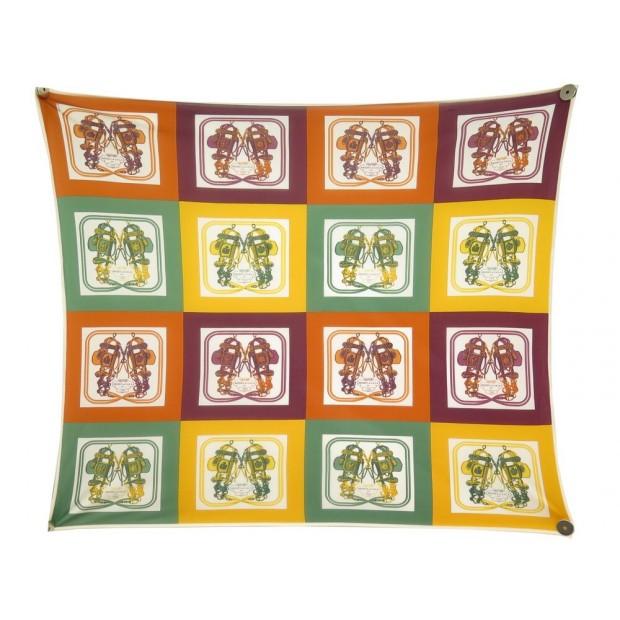 FOULARD HERMES MINI BRIDES DE GALA JERSEY SOIE MULTICOLORE CARRE 90 SCARF 600€
