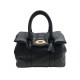 NEUF SAC A MAIN MULBERRY BAYSWATER BUBBLE BLACK PILLOW NAPPA CUIR NOIR BAG 1600€