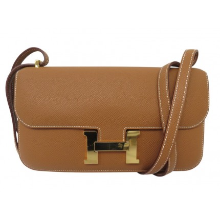 SAC A MAIN HERMES CONSTANCE ELAN H085425CC CUIR EPSOM GOLD BANDOULIERE HAND BAG