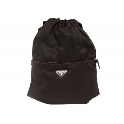 SAC A DOS PRADA EN TOILE RE-NYLON MARRON 40X34CM BROWN BACKPACK BAG PURSE 1500€