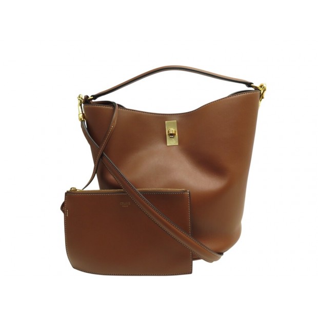 NEUF SAC A MAIN CELINE BUCKET 16 195573 CUIR BANDOULIERE POCHETTE HAND BAG 2300€