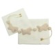 NEUF PARURE DE BERCEAU HERMES DRAP TAIE OREILLER CHEVAL A BASCULE MOBILE MOUTONS