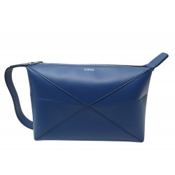 NEUF SAC TROUSSE TOILETTE LOEWE PUZZLE FOLD WASH C510WBPX01 CUIR POCHETTE 850€