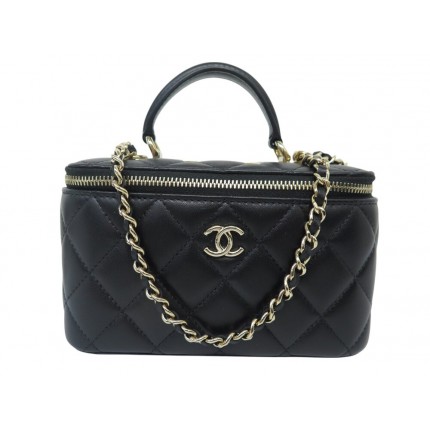 NEUF SAC A MAIN CHANEL VANITY TRENDY HANDLE AP1472 BANDOULIERE POUCH BAG 3700€