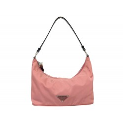 SAC A MAIN PRADA HOBO BR1267 NYLON ROSE PORTE EPAULE PINK HAND BAG PURSE 1650€