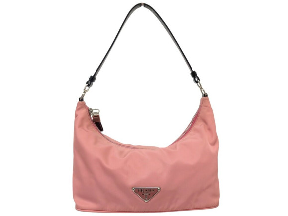 sac a main prada hobo br1267 nylon rose porte epaule