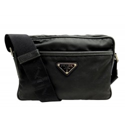 SACOCHE PRADA RE-NYLON ET SAFFIANO 2VH048 BANDOULIERE NOIR MESSENGER BAG 1500€