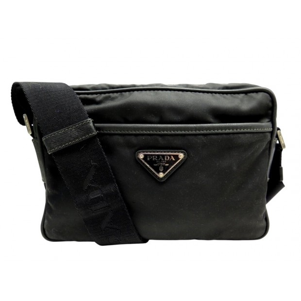 SACOCHE PRADA RE-NYLON ET SAFFIANO 2VH048 BANDOULIERE NOIR MESSENGER BAG 1500€