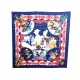 NEUF FOULARD HERMES FERIA DE SEVILLA WATRIGANT CARRE SOIE BLEU SILK SCARF 345€