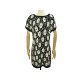 ROBE CHANEL FLEURS BOUTONS LOGO CC P47676K06085 S 36 EN COTON NOIR DRESS 5500€