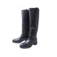 CHAUSSURES HERMES BOTTES HORSE H232032Z 38 CAVALIERES EN CUIR NOIR BOOTS 1900€