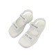 NEUF CHAUSSURES CELINE CHUNKY SANDAL 45 346753338C.01OP 42 CUIR BLANC WHITE 850€