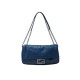 NEUF SAC A MAIN FENDI BAGUETTE CHAIN VITELLO L 8BR828 EN CUIR BLEU NEW BAG 3600€