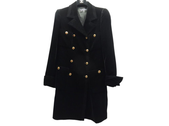 manteau long chanel double bouttonnage gripoix
