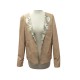 BLOUSON CHANEL VESTE LEGERE ETE P50696 40 CUIR AGNEAU BEIGE LEATHER JACKET 7950€