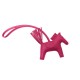 NEUF BIJOU DE SAC HERMES GRIGRI CHEVAL RODEO PM CUIR FUSHIA NEW BAG CHARM 465€