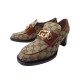 NEUF MOCASSINS A TALONS GUCCI 724242 EN TOILE SUPREME GG INTERLOCKING 39.5 700€
