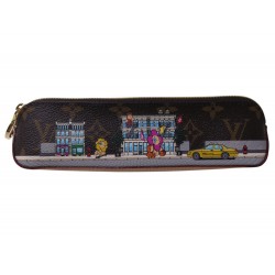 NEUF TROUSSE A CRAYONS LOUIS VUITTON NYC SOHO XMAS 22 VIVIENNE PENCIL CASE 565€