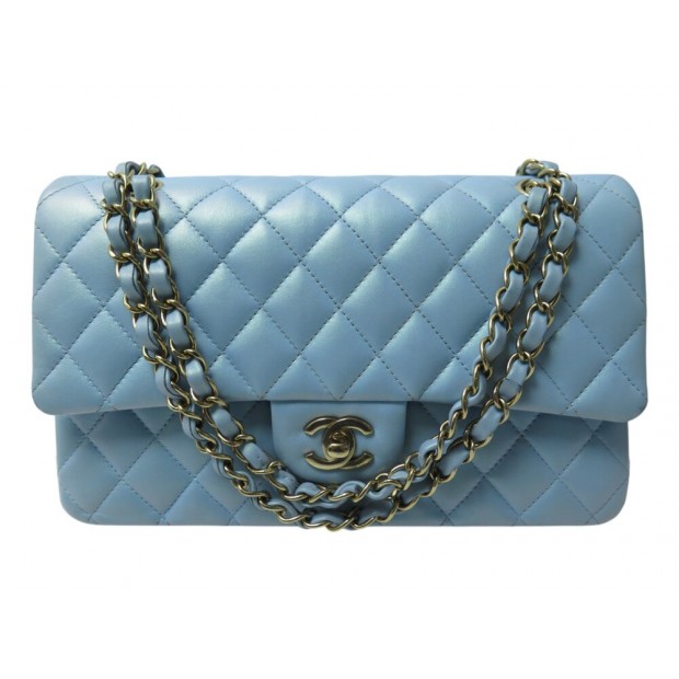 SAC A MAIN CHANEL TIMELESS MEDIUM A01112 CUIR BLEU IRISE BANDOULIERE BAG 10300€