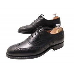 CHAUSSURES CHURCH'S RICHELIEU CHETWYND FLEURI 7.5H 41.5 42 CUIR NOIR SHOES 940€