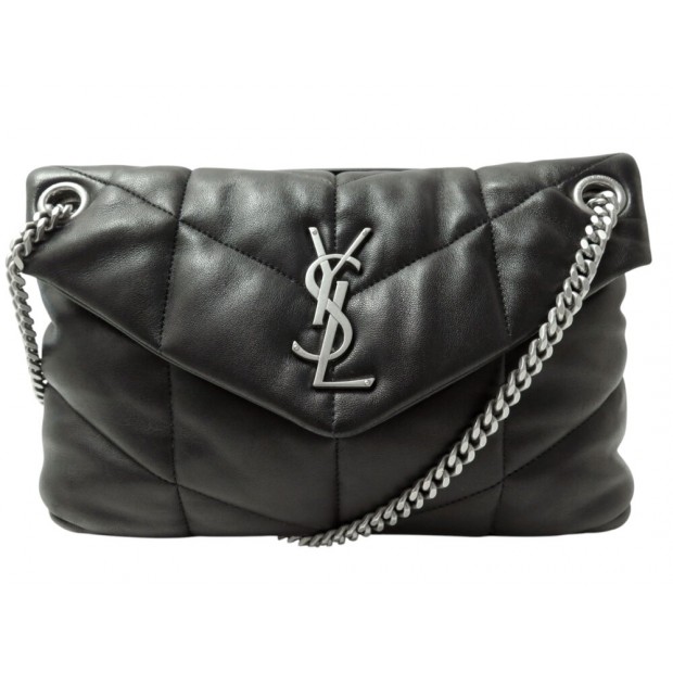 NEUF SAC A MAIN SAINT LAURENT LOULOU PUFFER CUIR 577476 BANDOULIERE BAG 2600€