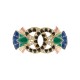 NEUF BROCHE CHANEL CO EGYPTE LOGO CC EN STRASS LAQUE NOIRE & PATE DE VERRE 650€