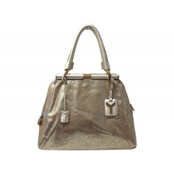NEUF SAC A MAIN YVES SAINT LAURENT MAJORELLE 197152 EN CUIR DORE GOLD BAG 1800€