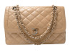 sac a main chanel diana cuir matelasse creme