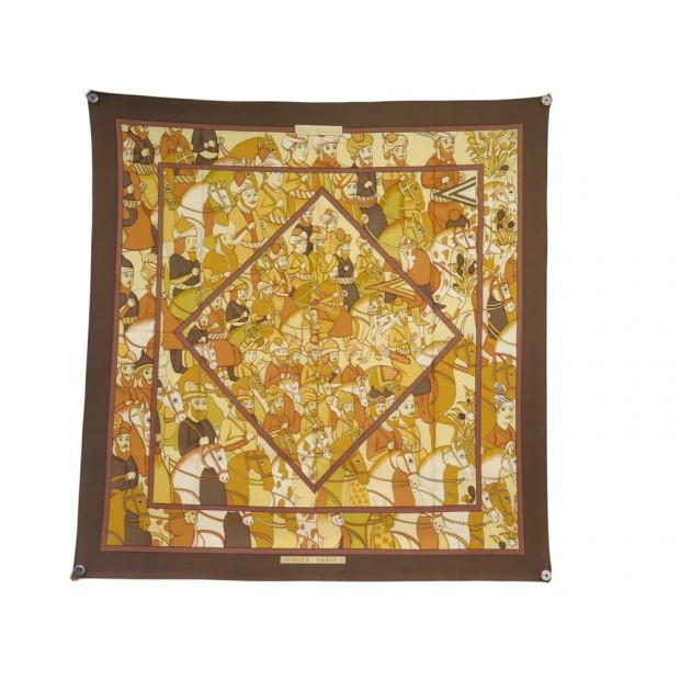 VINTAGE FOULARD HERMES ALI BABA P. PERON 1ERE EDITION 1972 CARRE 90CM SCARF 530€