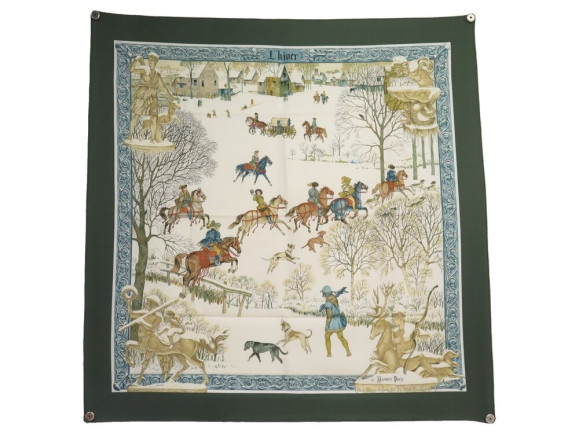 foulard hermes l'hiver philippe ledoux carre