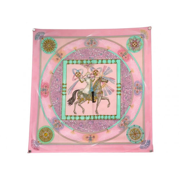 FOULARD HERMES FEUX D'ARTIFICE DUCHENE CARRE SOIE BROCHEE + BOITE SAC SCARF 530€