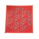 NEUF FOULARD HERMES CARRE CUBE PAR HENRI D'ORIGNY 90CM EN SOIE ORANGE SCARF 530€