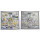 NEUF FOULARD HERMES WOW DOUBLE FACE UGO BIENVENU 2020 SOIE CARRE 90 SCARF 660€