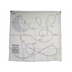 NEUF FOULARD HERMES CARREVE IN PURSUIT OF DREAMS CARRE 70 SOIE SILK SCARF 395€